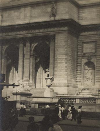 KARL STRUSS (1886-1981) New York Public Library. 1914.                                                                                           